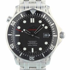 Omega Seamaster 212.30.41.20.01.002 41mm Black Wave Dial Steel 2011 Box & Papers