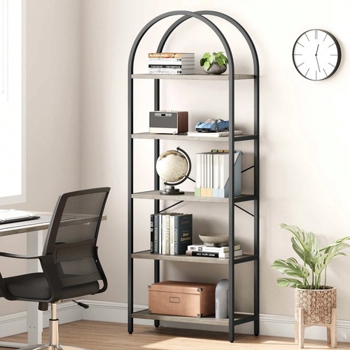 Tier arched bookshelf modern - bookshelf,