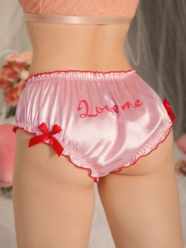 Silky feel glossy pink satin