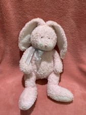 2005 Ty Beanie Bunny Hop Baby Pink Bunny Rabbit~  Baby On Foot ~ 7" Seated
