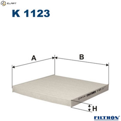 Filter cabin air 1123 for - cabin, k