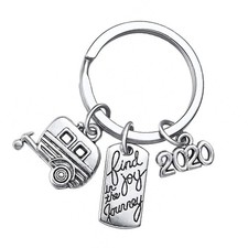  2 Pcs Keyring Chain Caravan