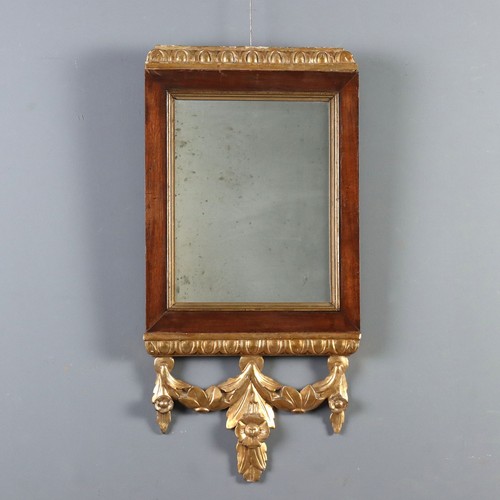 Antique mirror carved walnut - antique,