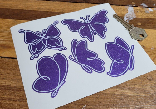 Butterfly glitter car - glitter,