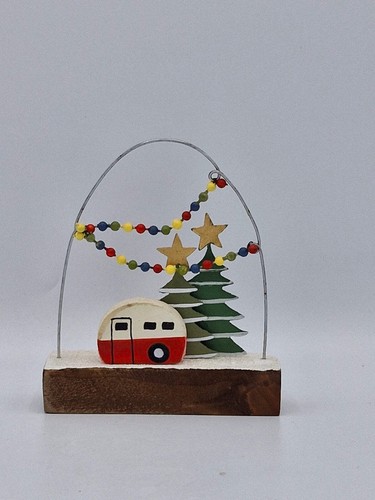 Festive christmas caravan - festive,