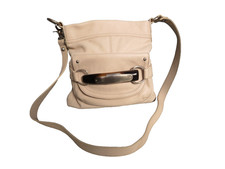 B Makowsky Butter Soft Leather Handbag Crossbody Bag Oyster