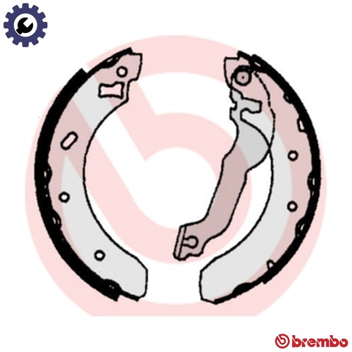 Brake shoe set 521 for - 24,