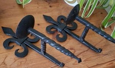 Pair Vintage Hand-Forged