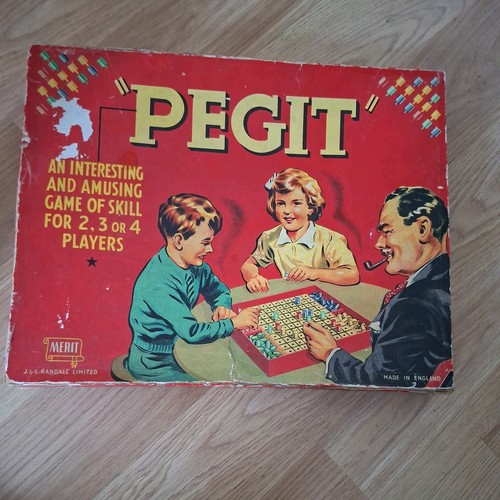 Vintage board game pegit 1947 - vintage,