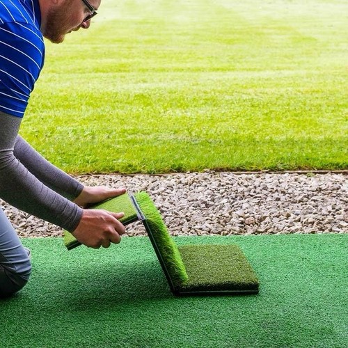 Golf hitting mat tri turf - hitting, tri-turf