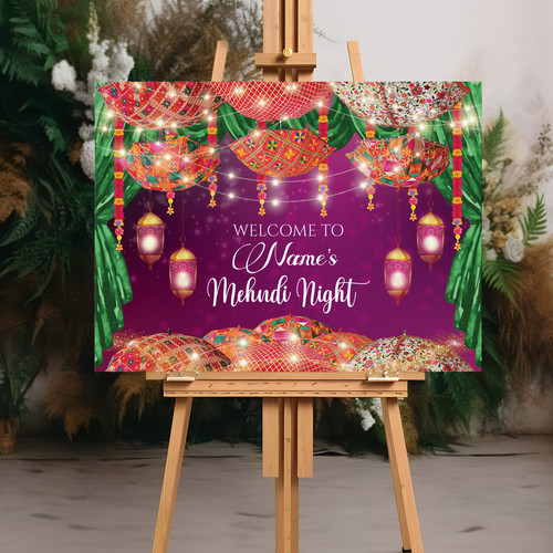 Personalised mehndi sign - personalised,