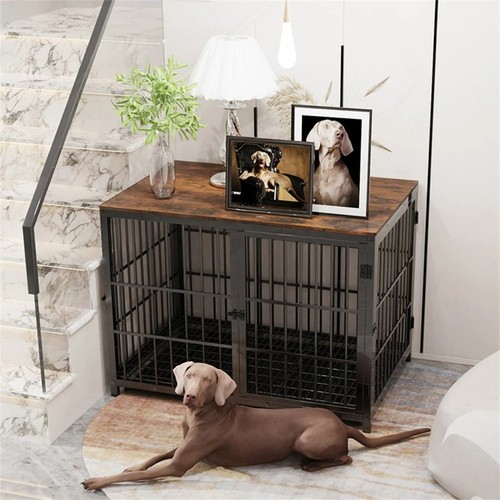 Large wooden dog - wooden,