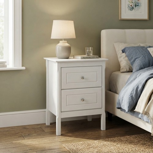 Practical wood nightstand with - nightstand,