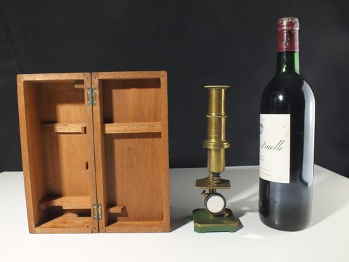 Antique travel microscope - travel,