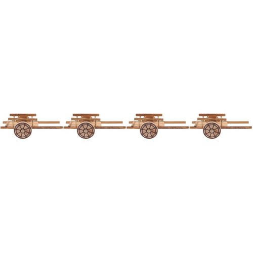 Durable wooden miniature cart - wooden,