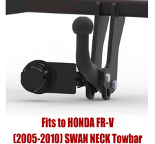 Swan neck tow - bar, for
