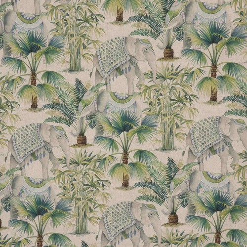 Oriental elephant fabric 280cm - oriental,