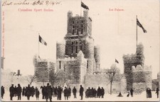 Ice Palace Canadian Sport Series Montreal Quebec QC c1905 Postcard G9