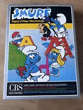 Smurf Paint N Play Workshop - Retro 1984 Video Game Cartridge CBS ColecoVision