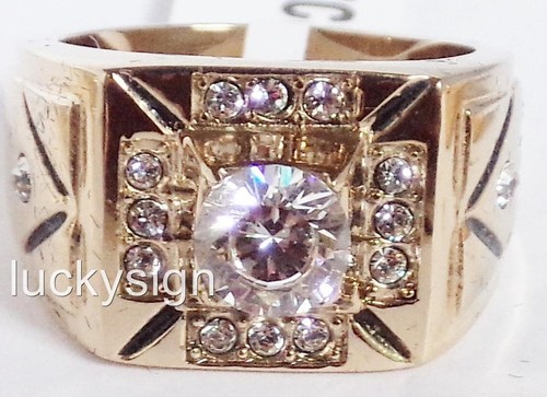 14k gold diamond simulated - 14k,