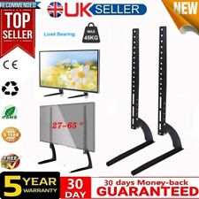 Universal Top TV Table Stand Leg Mount LED LCD Flat Screen 26-65 inch TV Bracket