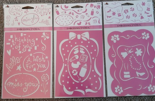 Plaid embossing stencil - plaid,
