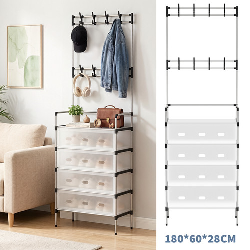 Hooks coat and - 8, stand