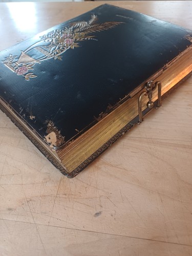 Large victorian album - album,