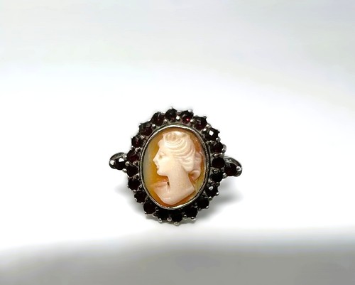 Antique garnet cameo - antique,