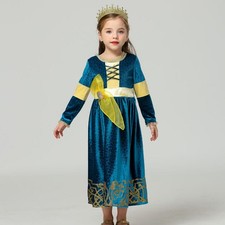 Girls Brave Merida Dress Long