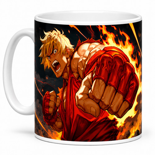 Street fighter ken mug - fighter,