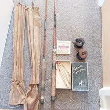 Milward’s antique whole cane & split cane fishing rods, reels and floats