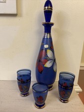 Vintage Cobalt Blue Clear