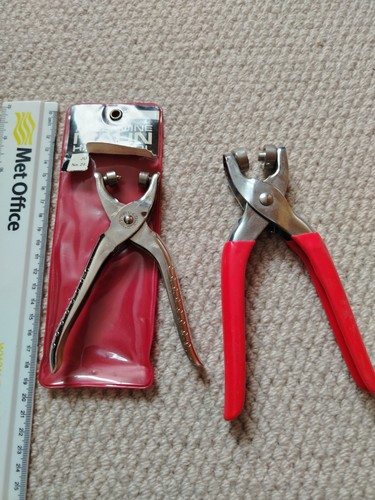 Vintage eyelet pliers with