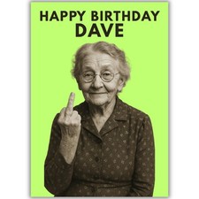 Personalised Funny Rude Happy