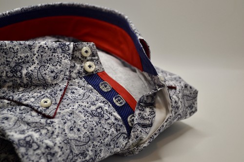Men blue patterned shirt - men’s,