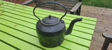 Large Cast Iron Antique Vintage Kettle - 30cm height - 4.7 kg weight