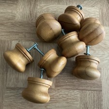 8x40mm   Pine Drawer/cupboard Knobs And Screws  5 