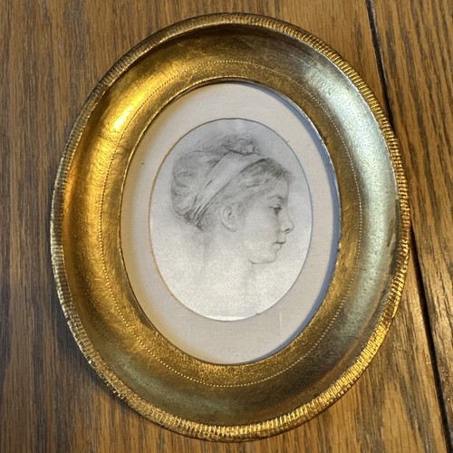 Miniature portrait drawing - miniature,