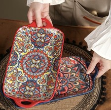 Boho Ceramic Dinner Plates 10