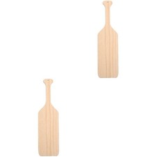  2 Count Unpainted Boat Oars Decor Unfinished Wood Paddles Wooden
