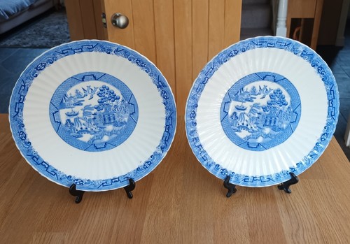 Vintage blue white willow - vintage,