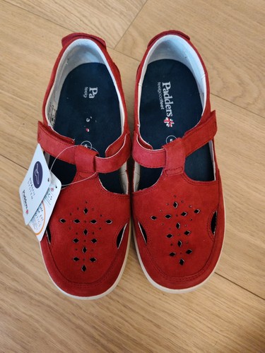 Padders whistle red suede mary - padders,
