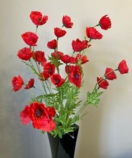 Artificial Red Poppy Wild