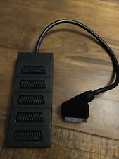 5 Way Scart Splitter Box Video Adapter Connects 5 Devices to 1 TV DVD VHS M1