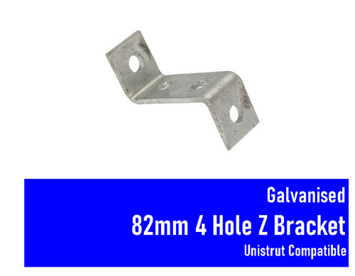 Galvanised hole bracket - 4,