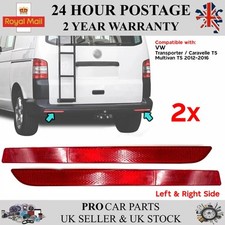2x Rear Bumper Reflector Left