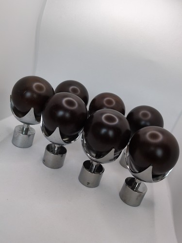 Unusual finial set chrome ball - chrome,