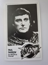 Paul Darrow as Kerr Avon Blake 7 Hand Signed BBC Publicity Photo Vintage