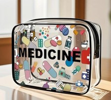 Medicine pill organiser bag - medicine,